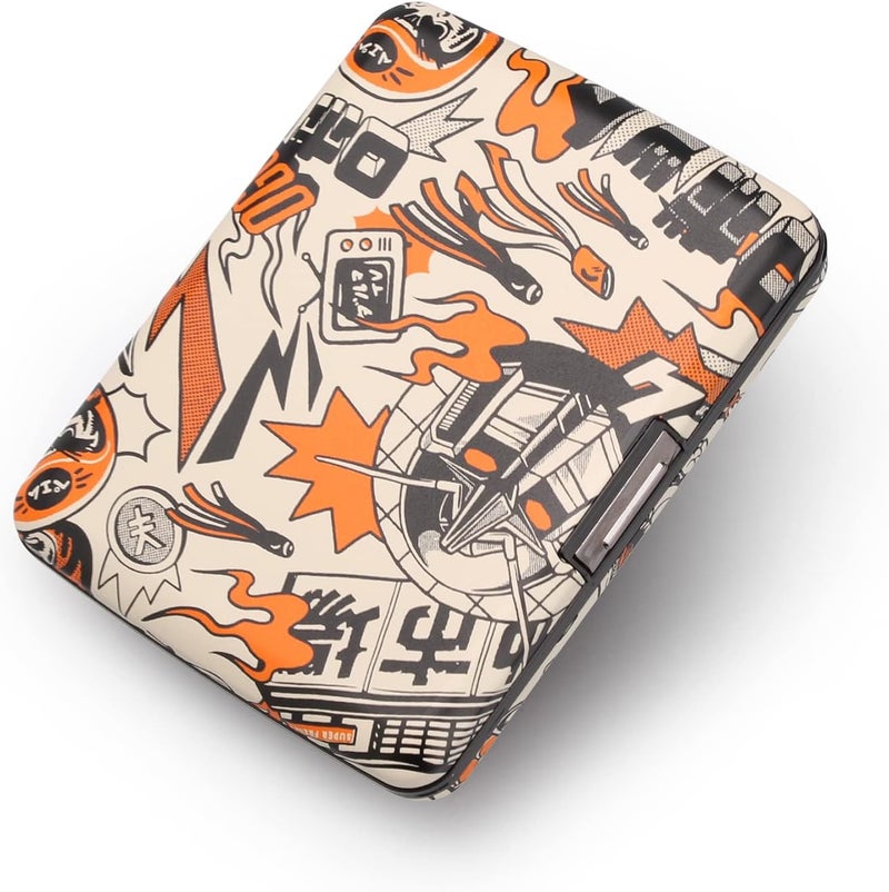 ÖGON -DESIGNS- Aluminum wallet, Large capacity with metal lock, RFID Protection against fraud and demagnetization, Smart Case OSLO Large model - Image 3